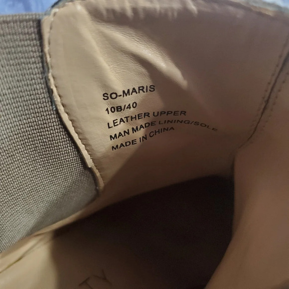 Sole/Society Women's So-Maris Leather Ankle Boots 10 - Picture 9 of 9